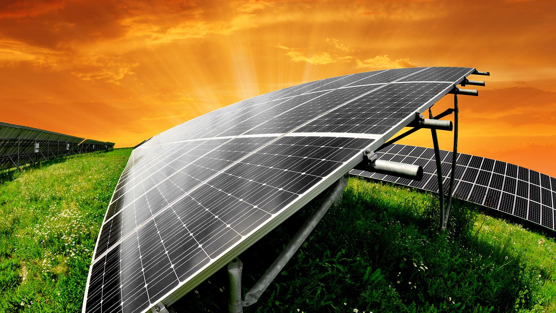 Large scale solar installation